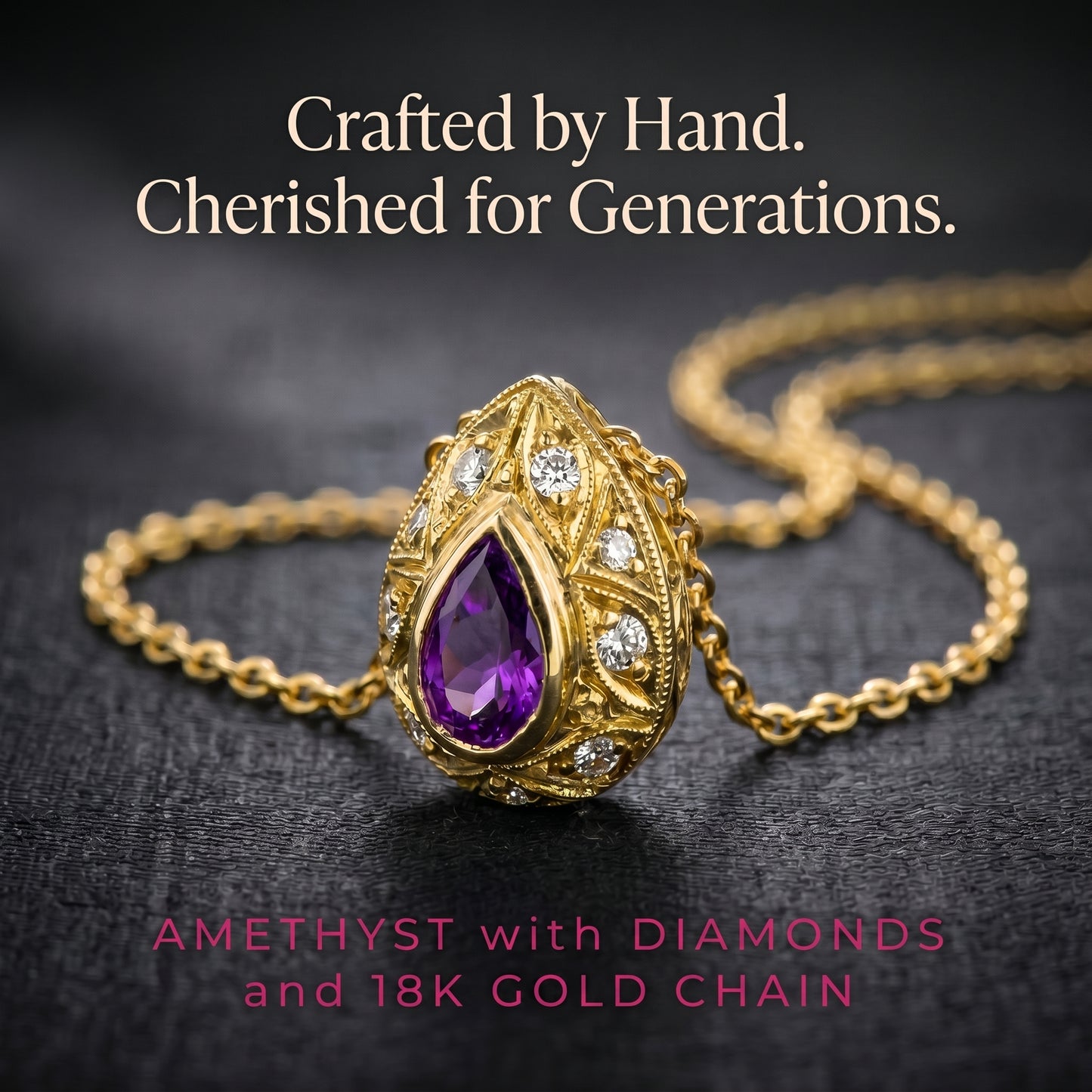 Gemstone Pendant 3014 Pend AM 18KY