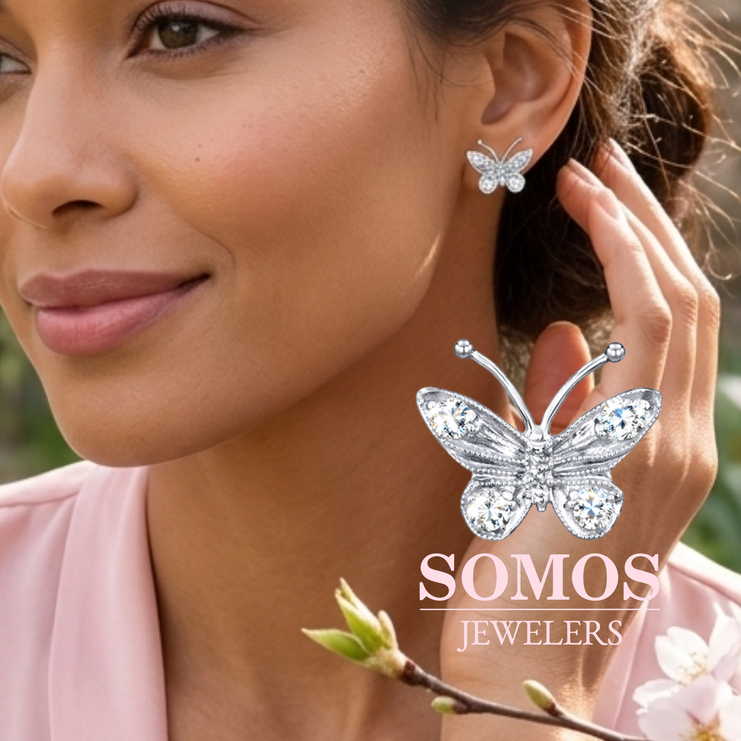 Diamond Earrings 306 Ear 14KW