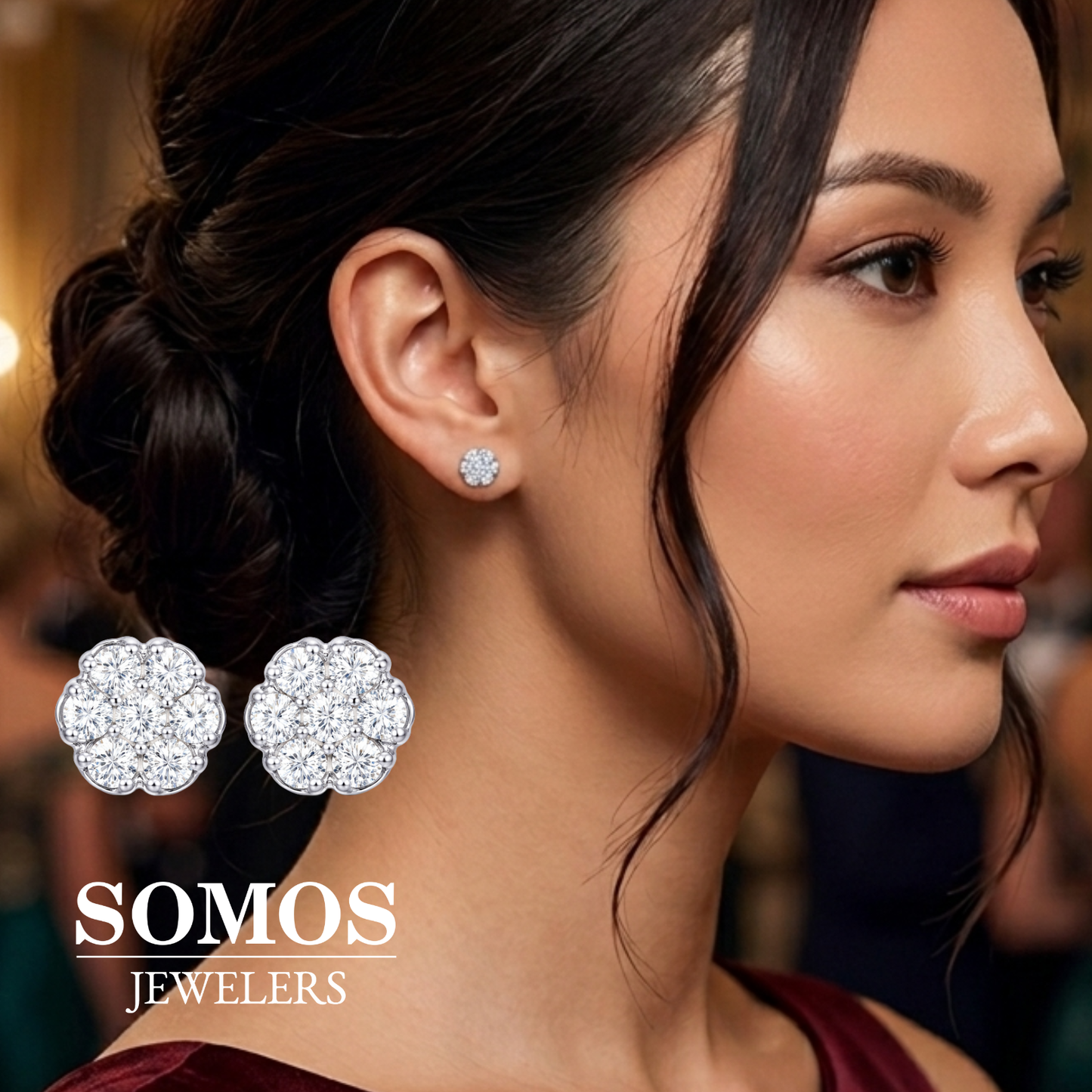 Diamond Earrings SS78319 Ear 14KW