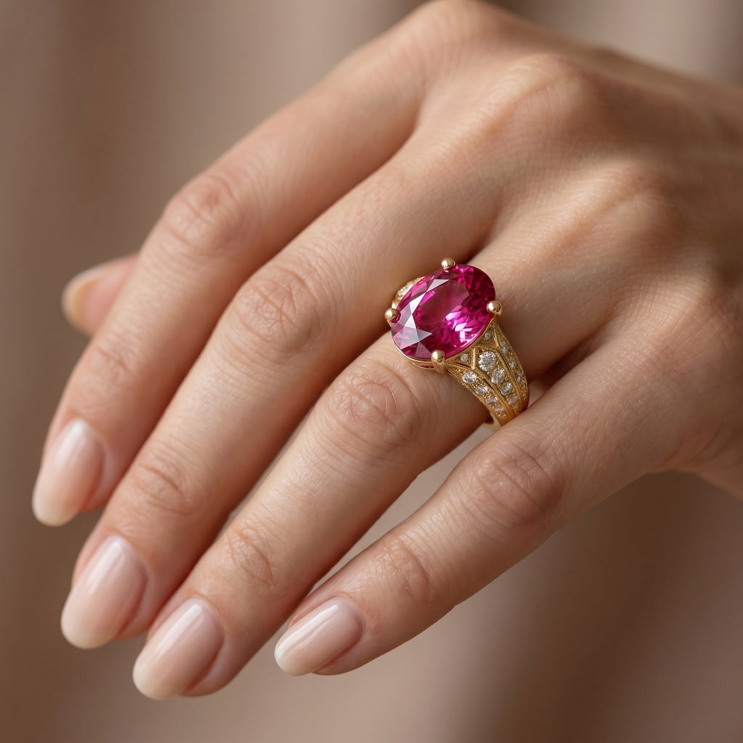 Gemstone Ring 9016L PT
