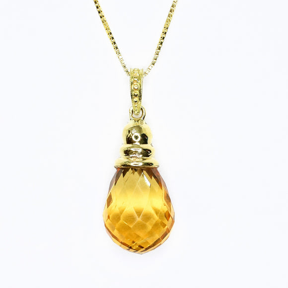 Gemstone Pendant Necklace 4502 CITBR