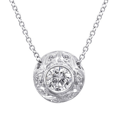 Diamond Pendant 3009 Pend 14K White