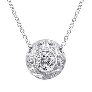 Diamond Pendant 3009 Pend 14K White