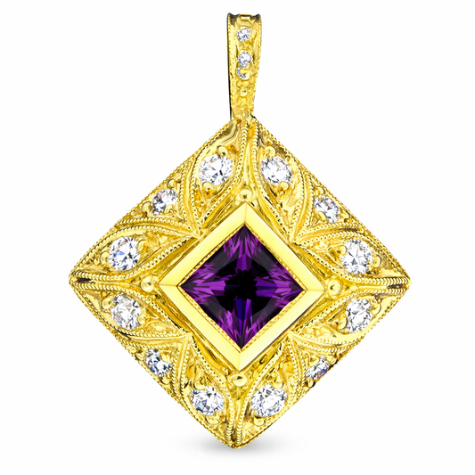 Gemstone Pendant 3018 Pend AM 18KY
