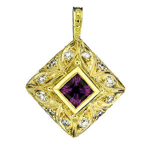 Gemstone Pendant 3018 Pend AM 18KY