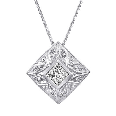 Diamond Pendant 3018 Pend D 14KW