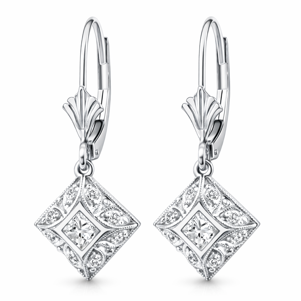 Diamond Earrings 3024 Ear D 14KW