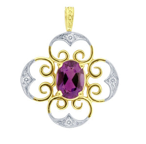 Gemstone Pendant 5098 Pend OV AM