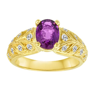 Gemstone Ring 9015 OV PRS 18KY