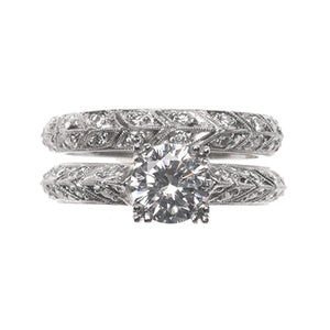 Bridal Ring 9024A SET PLT