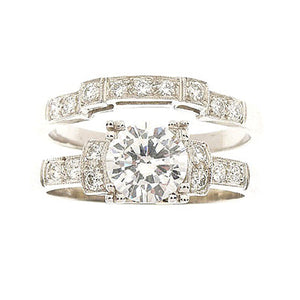 Bridal Ring 9037B Set 18KW