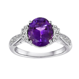 Gemstone Ring 9046NE OV AM 18KW