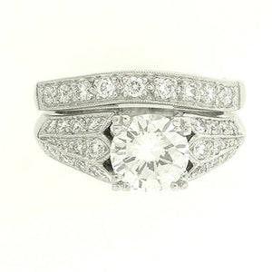 Bridal Ring 9070A Set PLT