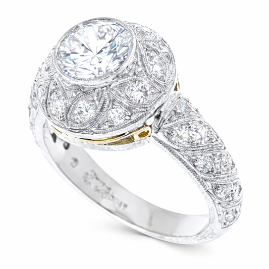 Diamond Ring 9092 D 18K TT