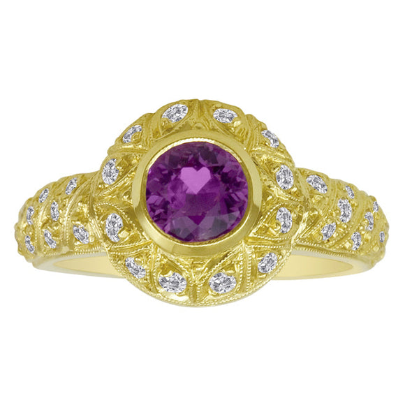 Gemstone Ring 9092 PKS 18KY