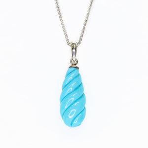 Gemstone Pendant Fancy Turquoise Drop