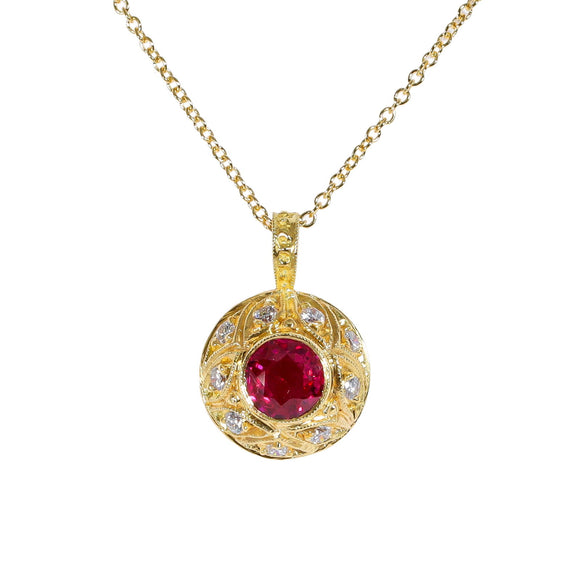 Gemstone Pendant 3009R -  - Somos Jewelers 