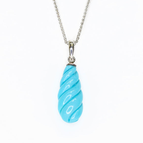 Gemstone Pendant Fancy Turquoise Drop -  - Somos Jewelers 