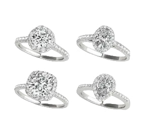 Bridal Ring Halo Collection
