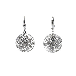 Silver Earrings MDTM005004-928 - Silver Earrings - Somos Jewelers 