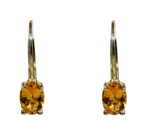 Pendant Earrings Citrine SS 200009