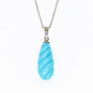 Gemstone Pendant Fancy Turquoise Drop
